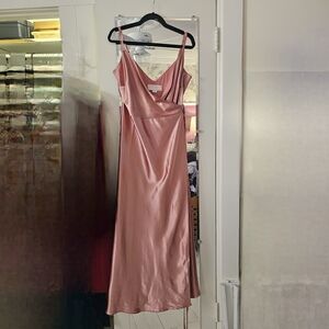 Birdy Grey Blush Satin Dress 1X